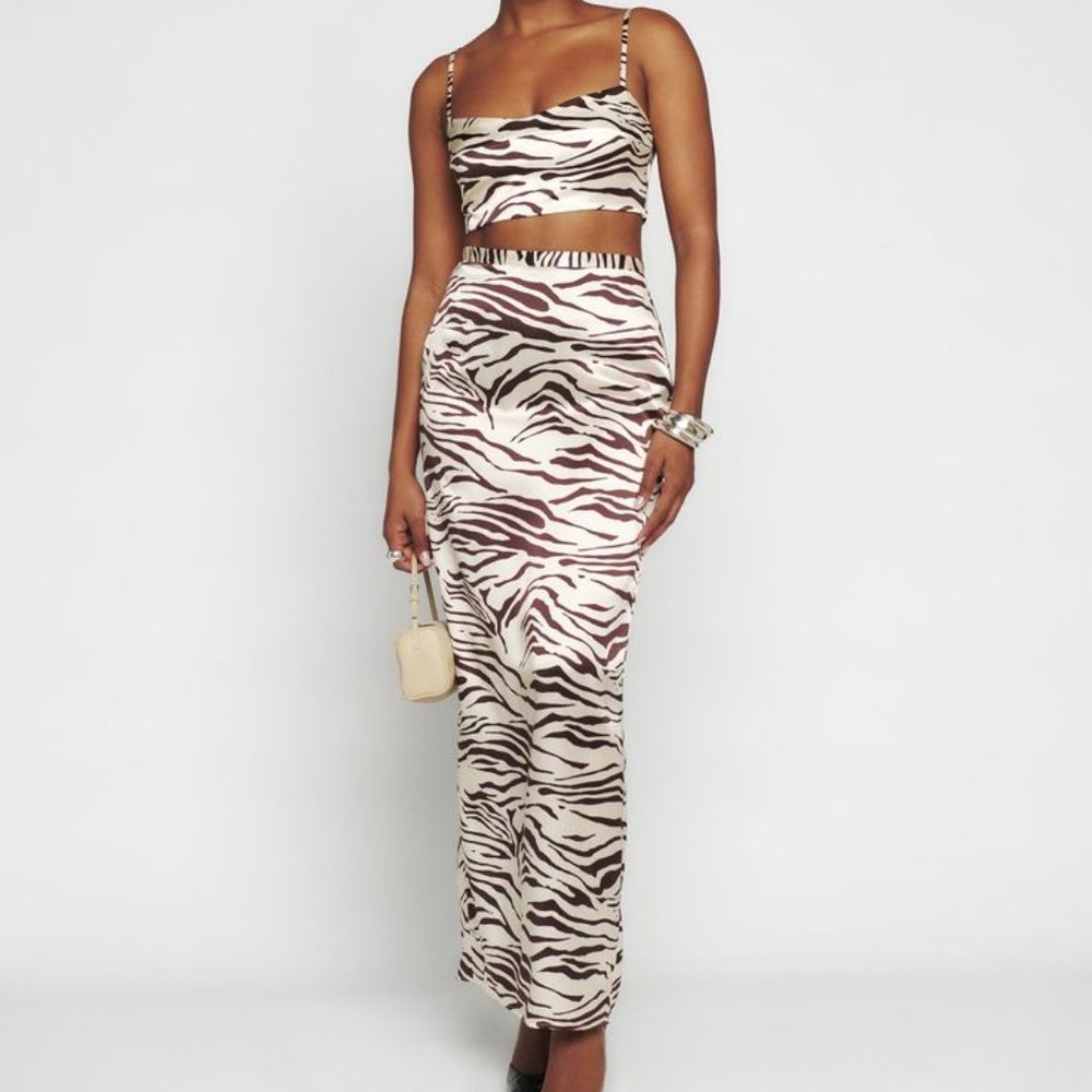 Reformation Isabella Silk Two Piece